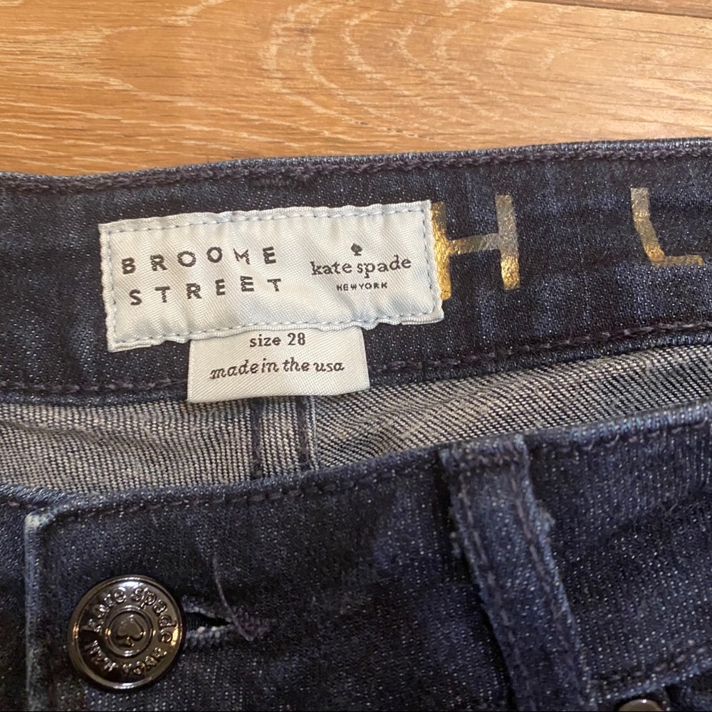 Kate Spade Broome Street High Waisted Denim Sz 28 - Picture 3 of 8